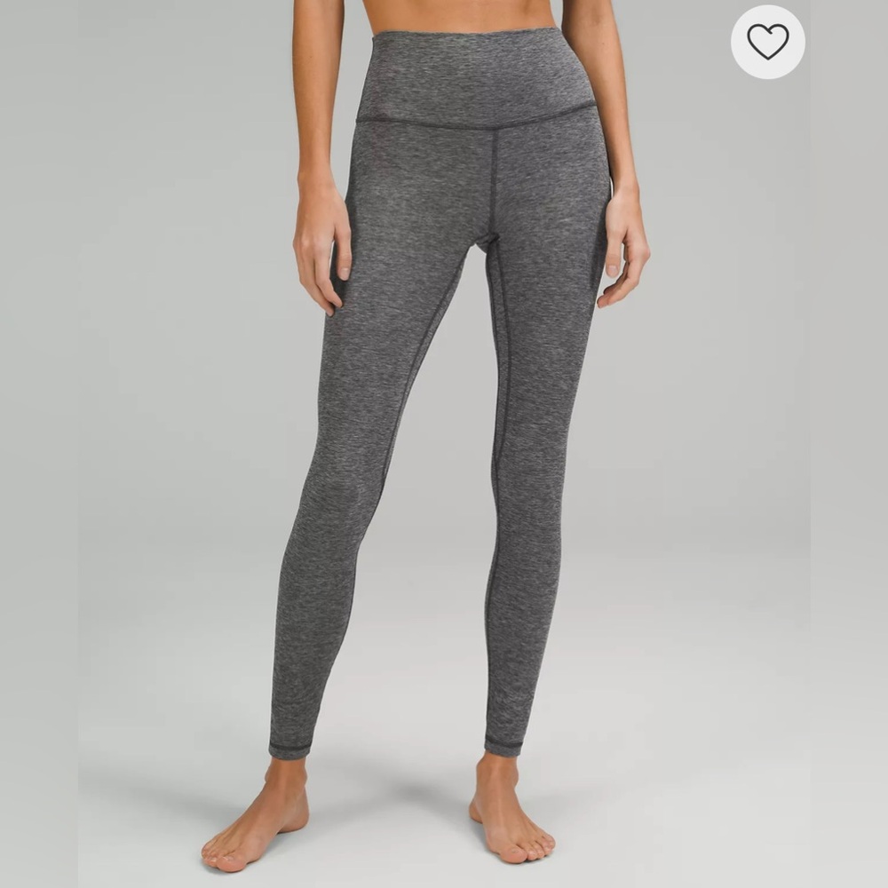 lululemon Align High-Rise Pant - Heathered Graphite Grey - Size 2** hemmed